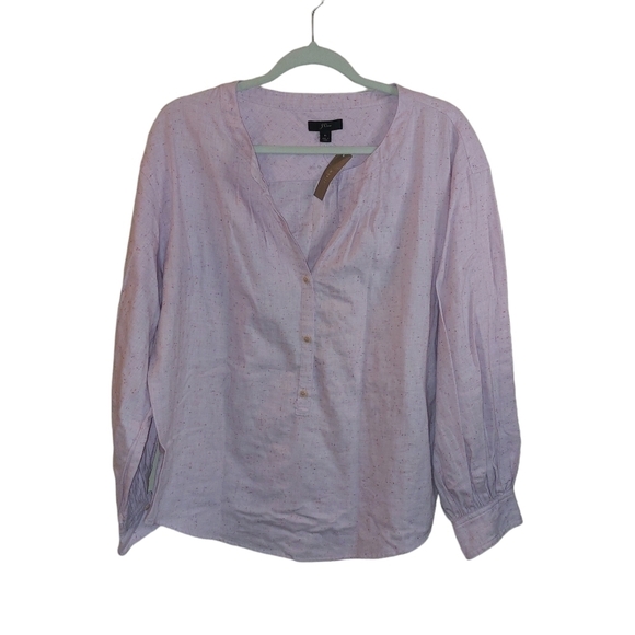𝅺J. CREW LADIES LONG SLEEVE BLOUSE NWT - Picture 1 of 4